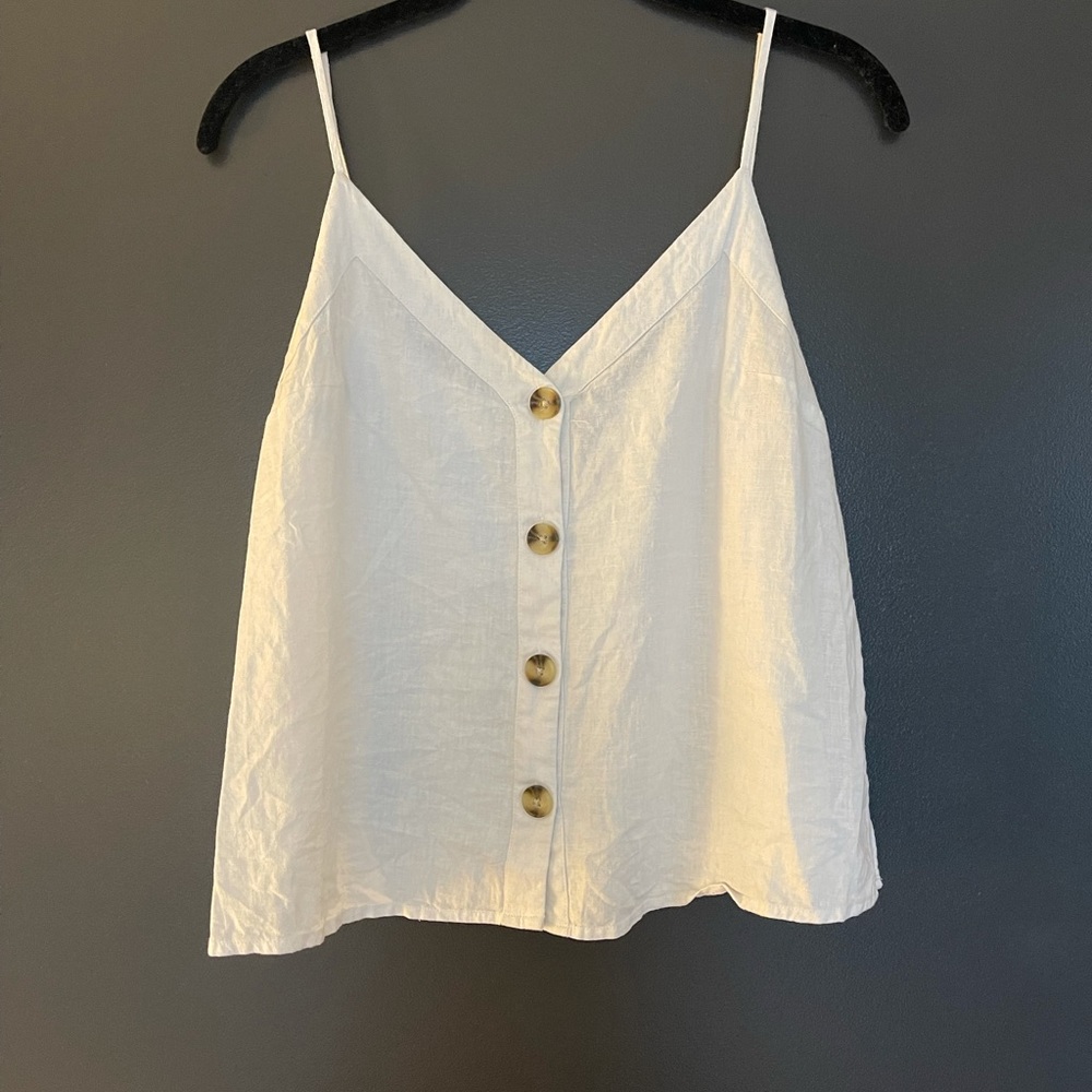 Linen Blend Tank Top